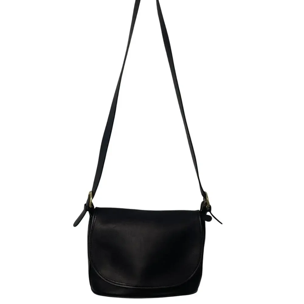 Vintage Coach Fletcher Messenger Bag Black Leather 4150 - Picture 2 of 13